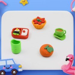18029-3dmix-design-fancy-stylish-colorful-erasers-mini-eraser-creative-cute-novelty-eraser-for-children-different-designs-eraser-set-for-return-gift-birthday-party-school-prize-fast-food-set-eraser-1-set