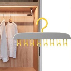 8745-plastic-organizer-hanger-360-degree-rotatable-clothes-multifunctional-with-8-hooks-heavy-duty-clothing-tank-top-belt-towel-drying-rack-holder-1-pc