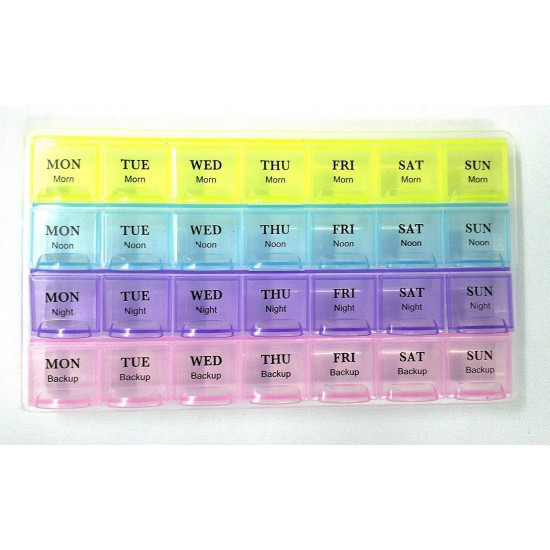 0383-pill-case-4-row-28-squares-weekly-7-days-tablet-box-holder-medicine-storage-organizer-container 0383-pill-case-4-row-28-squares-weekly-7-days-tablet-box-holder-medicine-storage-organizer-container