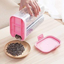 2147-plastic-2-sections-air-tight-transparent-food-grain-cereal-storage-container-2-ltr