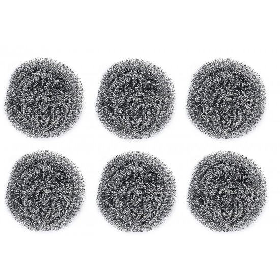 2384-round-shape-stainless-steel-scrubber-pack-of-6 2384-round-shape-stainless-steel-scrubber-pack-of-6