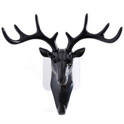 1743-deer-head-self-adhesive-wall-door-hook-hanger