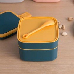 2868-blue-double-layer-portable-lunch-box-stackable-with-carrying-handle-and-spoon-lunch-box-bento-lunch-box