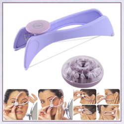 1419-slique-painless-eyebrow-upper-lips-face-and-body-hair-removal-threading-manual-tweezer-machine-shaver-system-kit