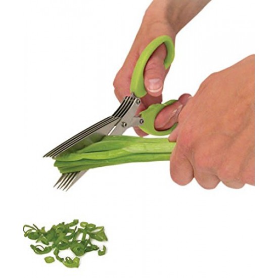 1651-multifunction-vegetable-stainless-steel-herbs-scissor-with-5-blades
