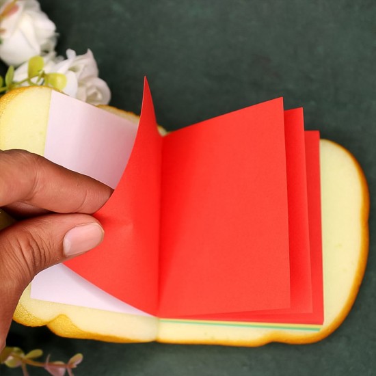 sandwich-shaped-note-sticky-notes-memo-notes-unique-mini-notes-multicolor