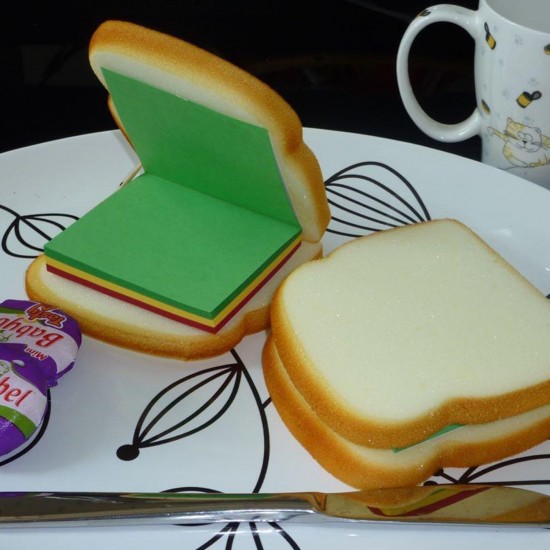 sandwich-shaped-note-sticky-notes-memo-notes-unique-mini-notes-multicolor