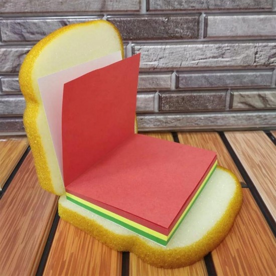 sandwich-shaped-note-sticky-notes-memo-notes-unique-mini-notes-multicolor