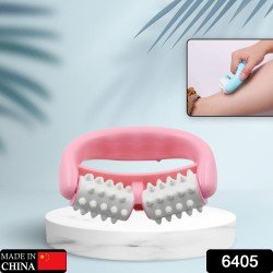 6405-manual-round-handle-plastic-2-rollers-massage-roller-cellulite-roller-for-legs-arms-back-muscle-pain-relief-and-muscle-relaxation