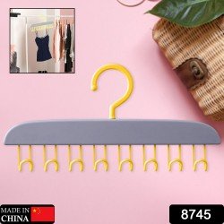 8745-plastic-organizer-hanger-360-degree-rotatable-clothes-multifunctional-with-8-hooks-heavy-duty-clothing-tank-top-belt-towel-drying-rack-holder-1-pc