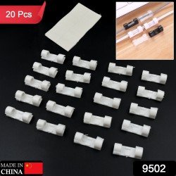 9502-plastic-clips-stronger-adhesive-tape-cable-manager-wire-manager-wire-clamp-wire-clips-for-cable-cable-organizer-cord-holder-cord-clips-for-car-office-and-home-20-pcs-set