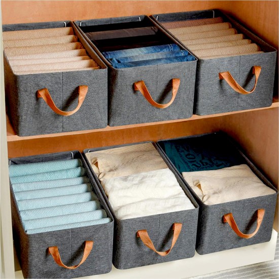 12627-foldable-storage-box-withhandles-cotton-and-linen-storage-bins-and-baskets-organizer-for-nursery-closet-bedroom-home-45-cm 12627-foldable-storage-box-withhandles-cotton-and-linen-storage-bins-and-baskets-organizer-for-nursery-closet-bedroom-home-45-cm