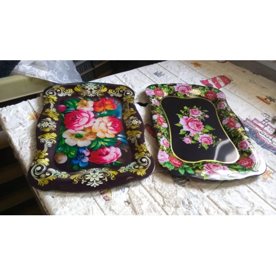 stainless-steel-flower-printed-serving-tray stainless-steel-flower-printed-serving-tray