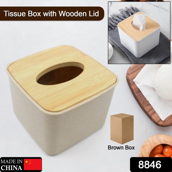 8846_tissue_box_with_wooden_lid 8846_tissue_box_with_wooden_lid