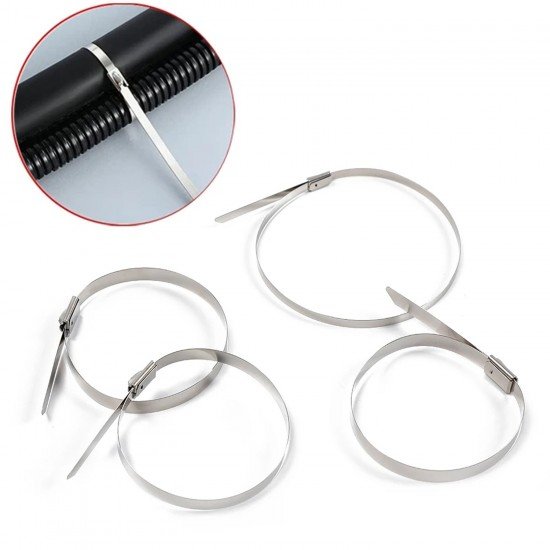 9074-stainless-steel-cable-tie-used-for-solar-industrial-and-home-improvement-multipurpose-high-strength-self-locking-zip-ties-multi-purpose-tie-portable-rustproof-100pcs-wide-application-zip-tie-set-for-building-4-6x-200mm-100-pcs-set