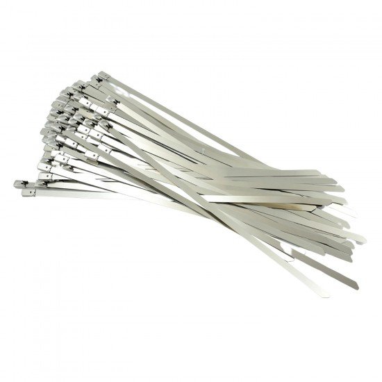 9074-stainless-steel-cable-tie-used-for-solar-industrial-and-home-improvement-multipurpose-high-strength-self-locking-zip-ties-multi-purpose-tie-portable-rustproof-100pcs-wide-application-zip-tie-set-for-building-4-6x-200mm-100-pcs-set