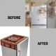 cotton-fridge-top-cover-peacock-design cotton-fridge-top-cover-peacock-design