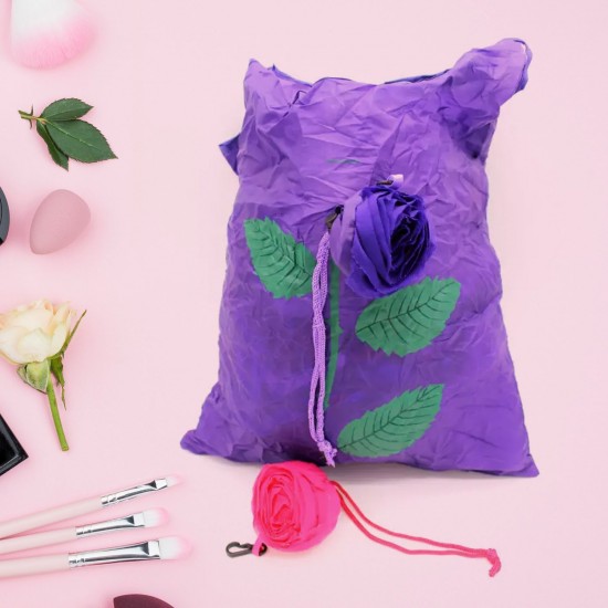 foldable-nylon-shopping-bag-rose-shape foldable-nylon-shopping-bag-rose-shape