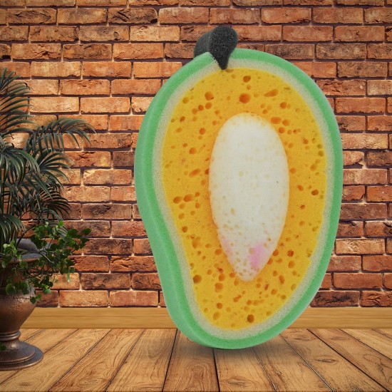 mango-shape-dish-washing-sponge-cleaner