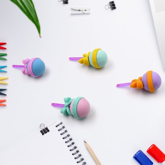 cone-donut-lolipop-ice-cream-eraser-for-girls-boys-eraser-for-school-bday-return-gift-party-doughnut-lollipop-ice-cream-theme-shape-erasers-pencils-set-for-kids-educational-stationary-kit-school-supplies-1-set-4-pc