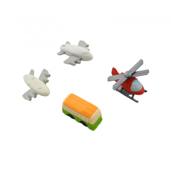 4567_vehicle_eraser_4pc_set