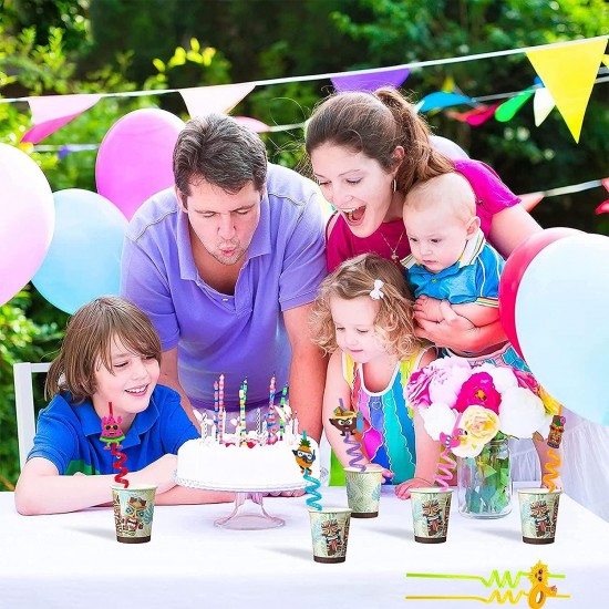 5925-reusable-straws-are-perfect-for-kids-summer-parties-plastic-straws-reusable-drinking-straws-with-cartoon-decoration-for-kids-birthday-party-favors-or-other-summer-celebration-4-pc-set