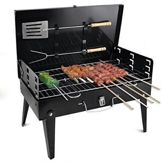 125-stainless-steel-briefcase-style-barbecue-grill-toaster-medium-black 125-stainless-steel-briefcase-style-barbecue-grill-toaster-medium-black
