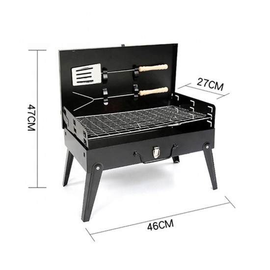 125-stainless-steel-briefcase-style-barbecue-grill-toaster-medium-black 125-stainless-steel-briefcase-style-barbecue-grill-toaster-medium-black