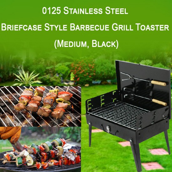 125-stainless-steel-briefcase-style-barbecue-grill-toaster-medium-black 125-stainless-steel-briefcase-style-barbecue-grill-toaster-medium-black