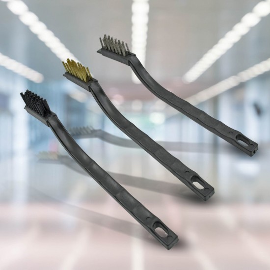 0244-3pcs-mini-wire-brush-set-steel-nylon-brass-brush 0244-3pcs-mini-wire-brush-set-steel-nylon-brass-brush