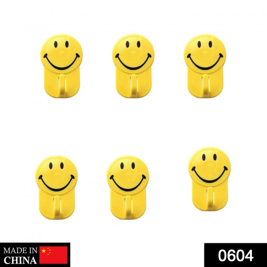 604-plastic-self-adhesive-smiley-face-hooks-1-kg-load-capacity-6pcs 604-plastic-self-adhesive-smiley-face-hooks-1-kg-load-capacity-6pcs
