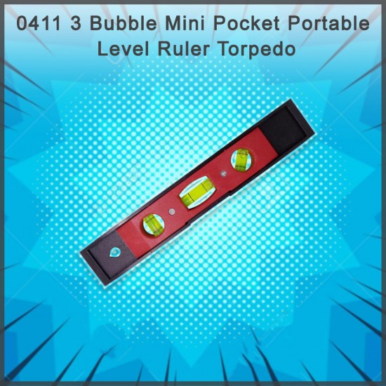 0411-3-bubble-mini-pocket-portable-level-ruler-torpedo
