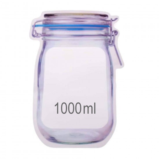 1075-reusable-airtight-seal-plastic-food-storage-mason-jar-zipper-1000ml
