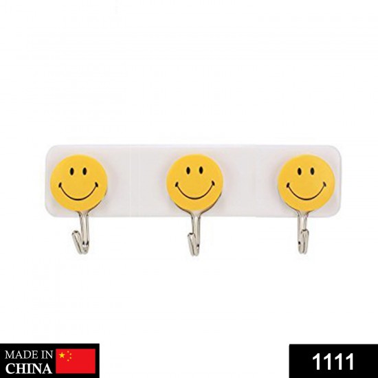 1111-self-adhesive-smiley-face-wall-hooks-pack-of-3 1111-self-adhesive-smiley-face-wall-hooks-pack-of-3