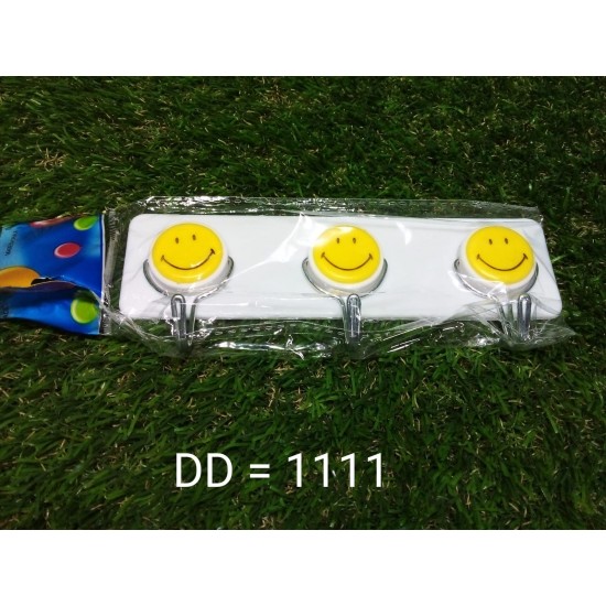 1111-self-adhesive-smiley-face-wall-hooks-pack-of-3 1111-self-adhesive-smiley-face-wall-hooks-pack-of-3