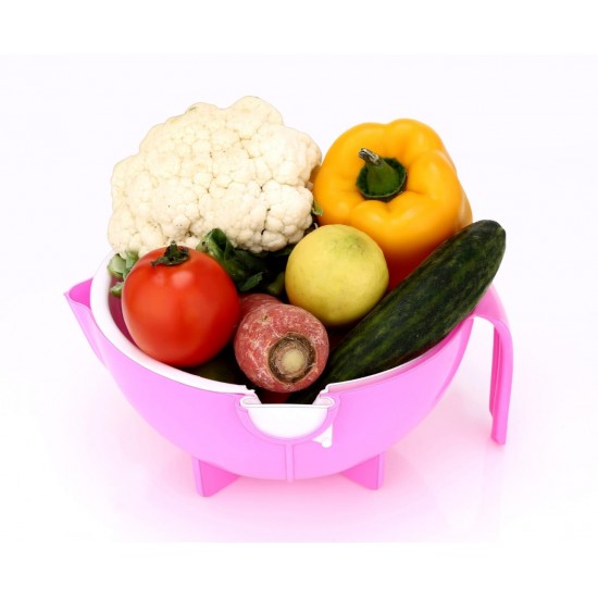 2214-multifunctional-vegetable-fruits-cutter-shredder-with-rotating-drain-basket