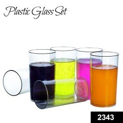 2343-heavy-unbreakable-stylish-plane-look-fully-transparent-glasses-set-6pcs