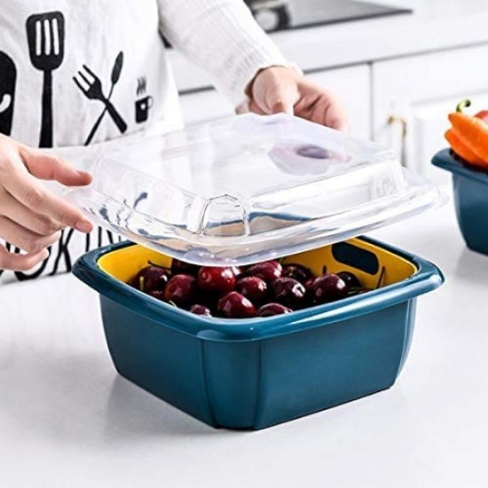 double-layer-food-drainer-washing-basket-with-collapsible-strainers-colander double-layer-food-drainer-washing-basket-with-collapsible-strainers-colander