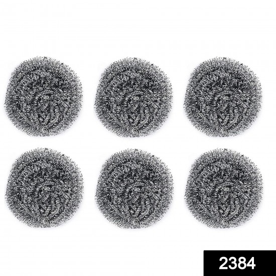 2384-round-shape-stainless-steel-scrubber-pack-of-6 2384-round-shape-stainless-steel-scrubber-pack-of-6