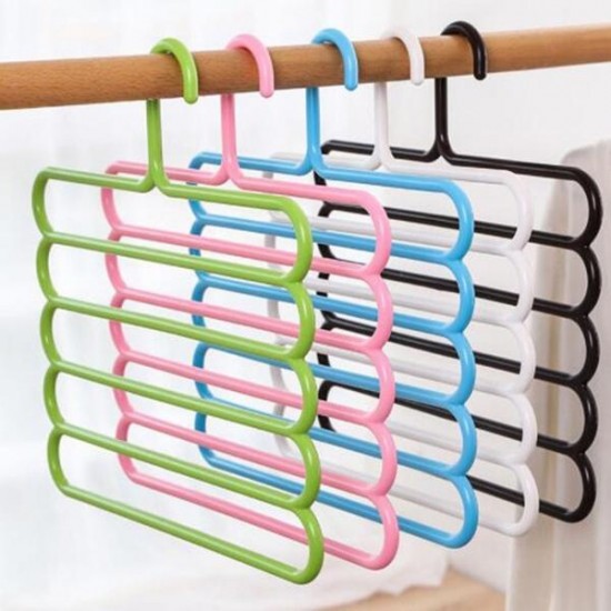 0587-5-in-1-multipurpose-plastic-hanger-assorted-5-layer 0587-5-in-1-multipurpose-plastic-hanger-assorted-5-layer