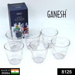 8125-ganesh-lily-glass-break-resistant-plastic-set-of-6pcs-300-ml
