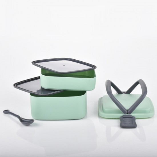 2860-green-double-layer-portable-lunch-box-stackable-with-carrying-handle-and-spoon-lunch-box-bento-lunch-box