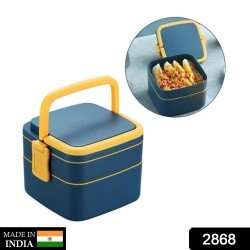 2868-blue-double-layer-portable-lunch-box-stackable-with-carrying-handle-and-spoon-lunch-box-bento-lunch-box