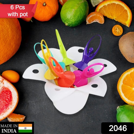2046-dancing-doll-fruit-fork-cutlery-set-with-stand-set-of-6