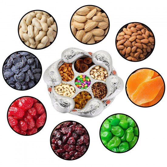 2075-multipurpose-7-compartment-dry-fruit-serving-rotating-tray-candy-chocolate-snacks-storage-box-masala-box