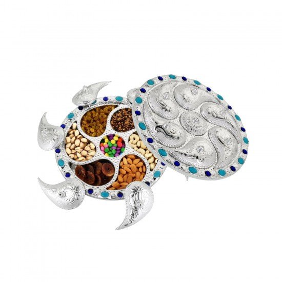 2075-multipurpose-7-compartment-dry-fruit-serving-rotating-tray-candy-chocolate-snacks-storage-box-masala-box