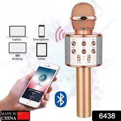 6438-wireless-bluetooth-recording-condenser-handheld-microphone-bluetooth-speaker-audio-recording-karaoke-with-mic-multicolor-1-pc