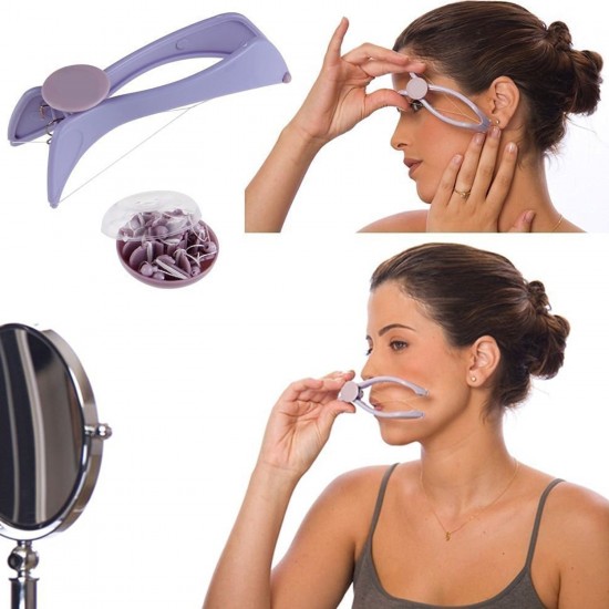 1419-slique-painless-eyebrow-upper-lips-face-and-body-hair-removal-threading-manual-tweezer-machine-shaver-system-kit 1419-slique-painless-eyebrow-upper-lips-face-and-body-hair-removal-threading-manual-tweezer-machine-shaver-system-kit
