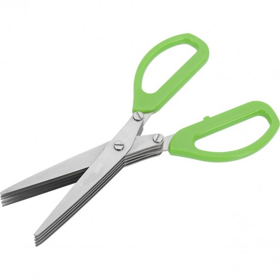 1563-multifunction-vegetable-stainless-steel-herbs-scissor-with-5-blades 1563-multifunction-vegetable-stainless-steel-herbs-scissor-with-5-blades