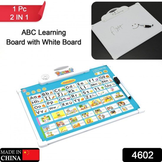4602-learning-board-2in1-educational-pad-for-kids-musical-board-for-alphabet-abc-learning-toy-play-mat-drawing-with-one-doodle-pen